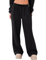 LOMON Wide Leg Sweatpants Women Fleece Fall Spring Sweat Pants