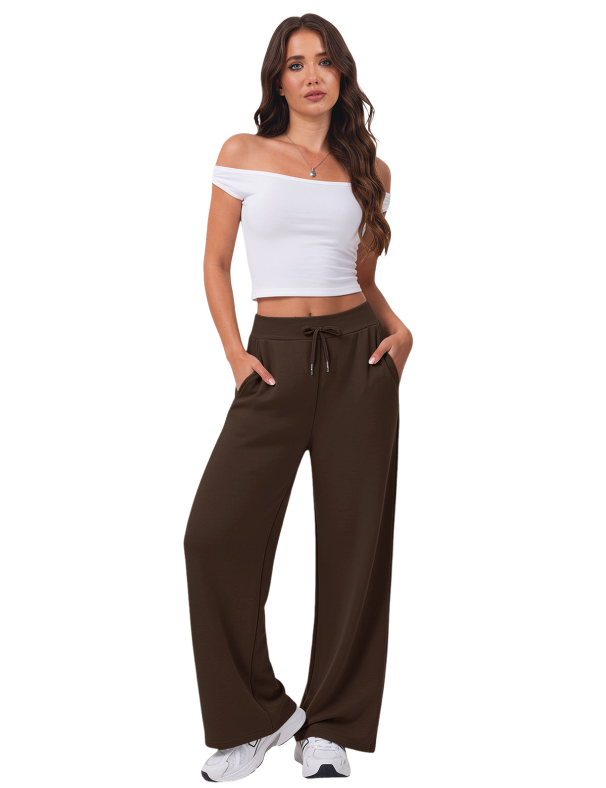 LOMON Womens Wide Leg Sweatpants High Waist Baggy Pants Lounge Joggers
