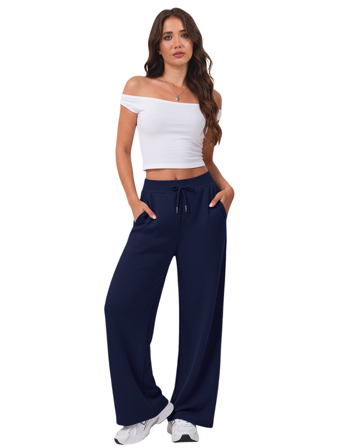 LOMON Womens Wide Leg Sweatpants High Waist Baggy Pants Lounge Joggers