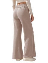LOMON Wide Leg Sweatpants Women Fleece Fall Spring Sweat Pants