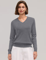 LOMON Sweaters for Women Wool Blend Long Sleeve Sweater Tops Fall Clothes