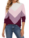 LOMON Women's Mock Neck Sweater Long Sleeve 2026 Fall Winter Knitted Tops