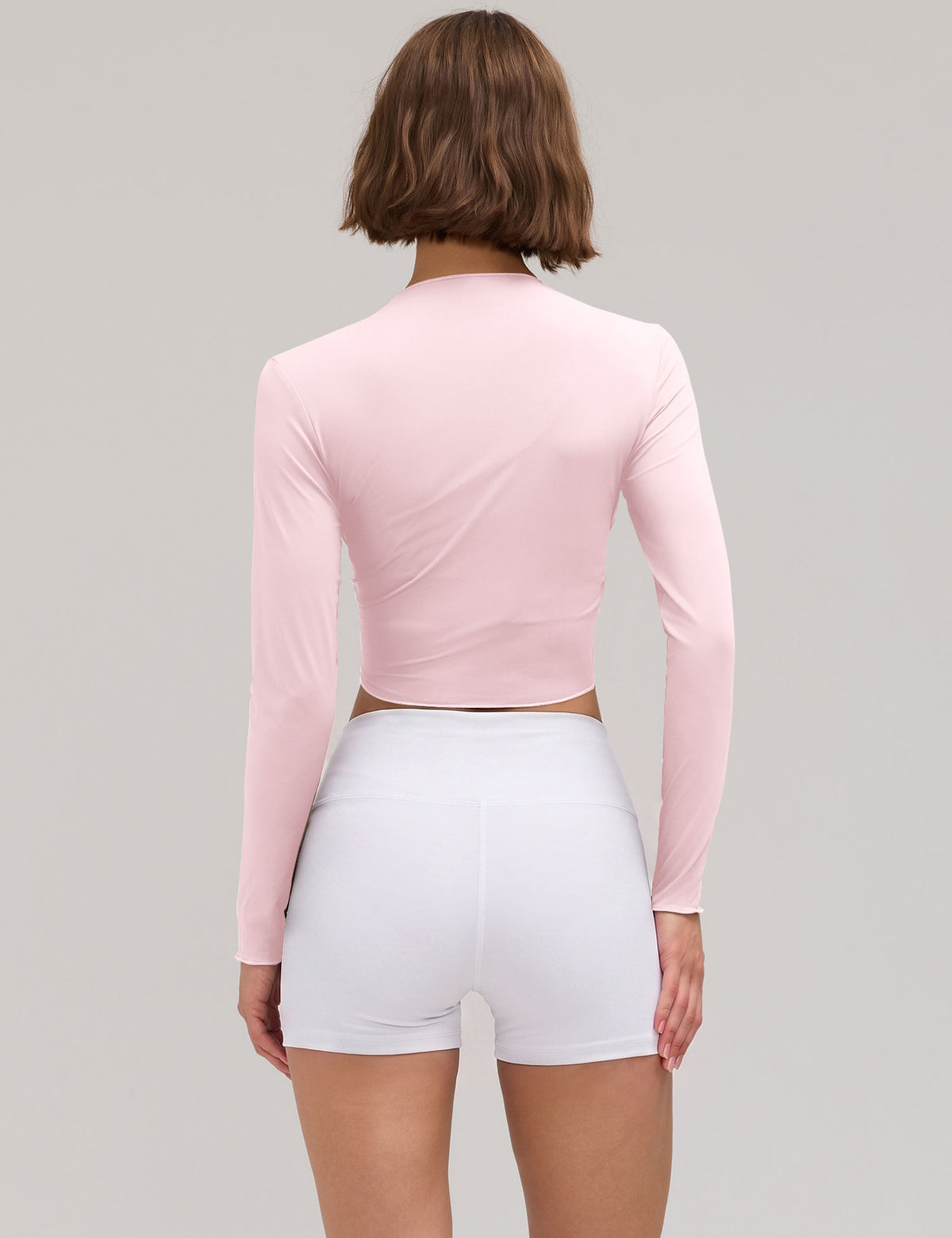 LOMON Womens Ballet Wrap Tops Self Tie V Neck Pilates Workout Tops
