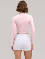 LOMON Womens Ballet Wrap Tops Self Tie V Neck Pilates Workout Tops