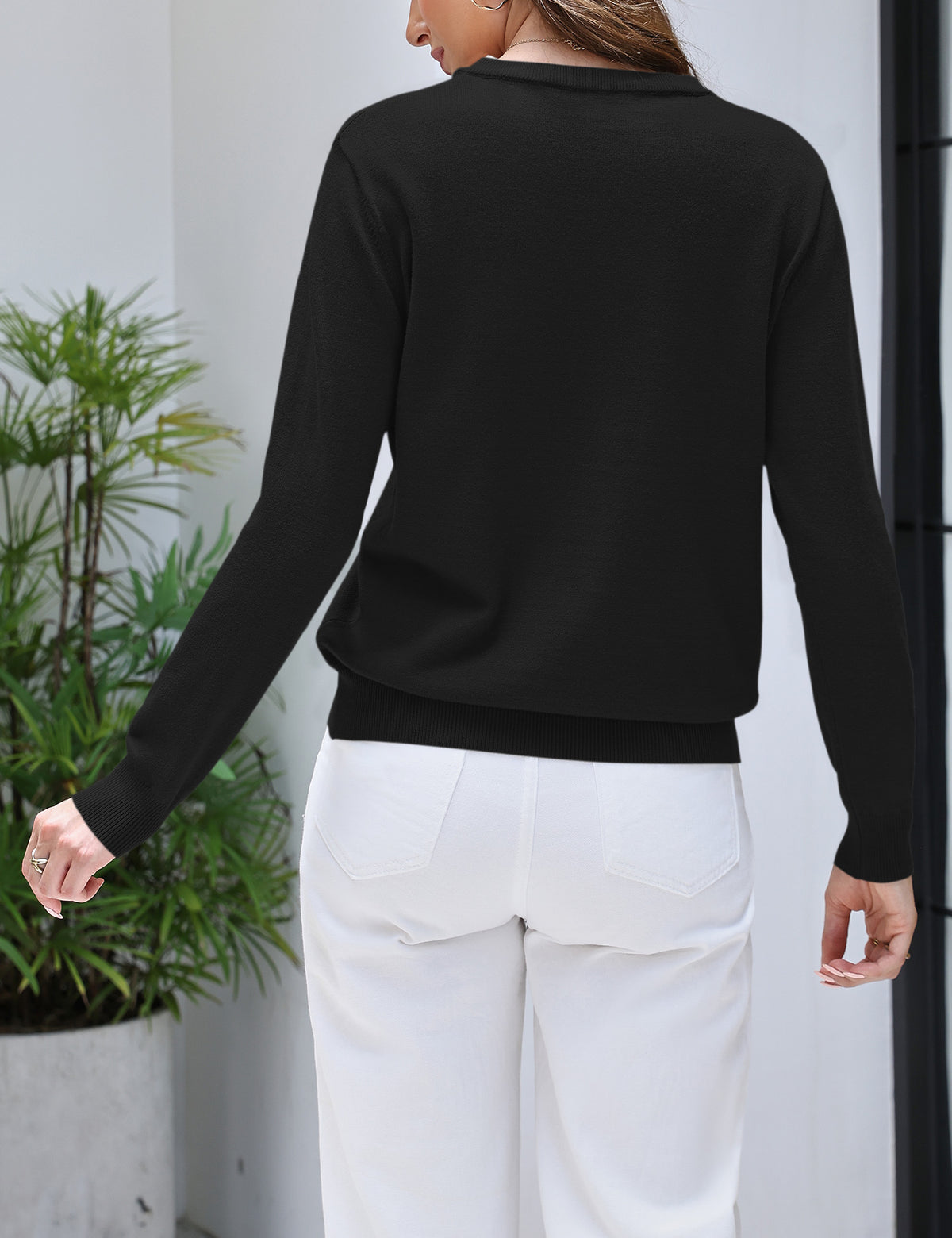 LOMON Women's Sweaters 2026 Fall Long Sleeve Lightweight Pullover Tops