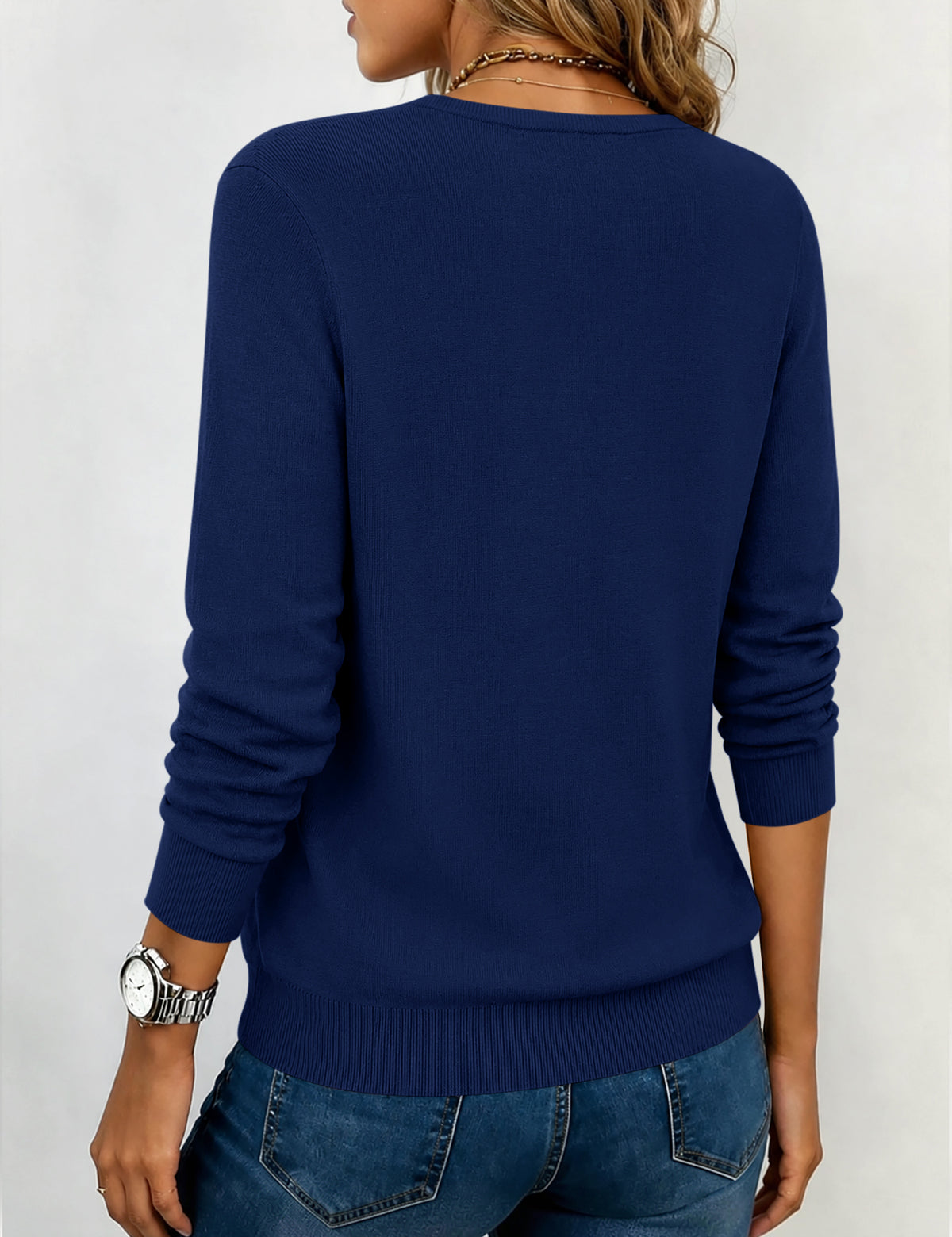LOMON Sweaters for Women Wool Blend Long Sleeve Sweater Tops Fall Clothes