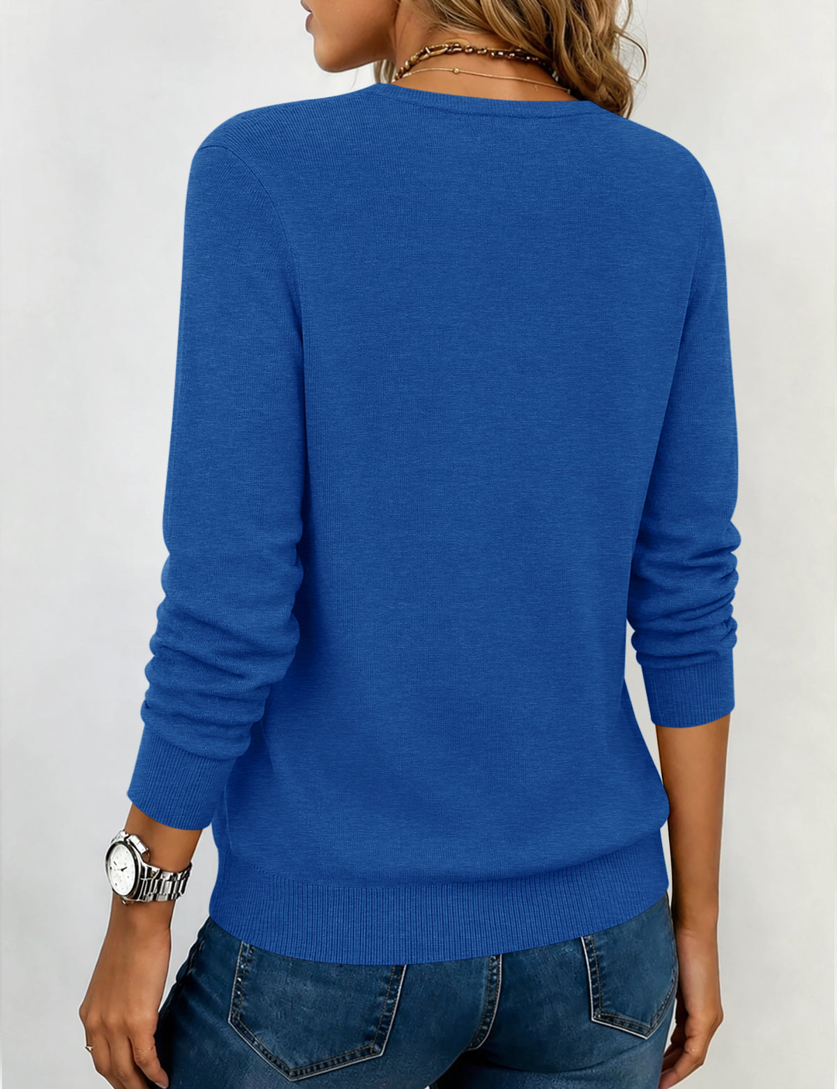 LOMON Sweaters for Women Wool Blend Long Sleeve Sweater Tops Fall Clothes