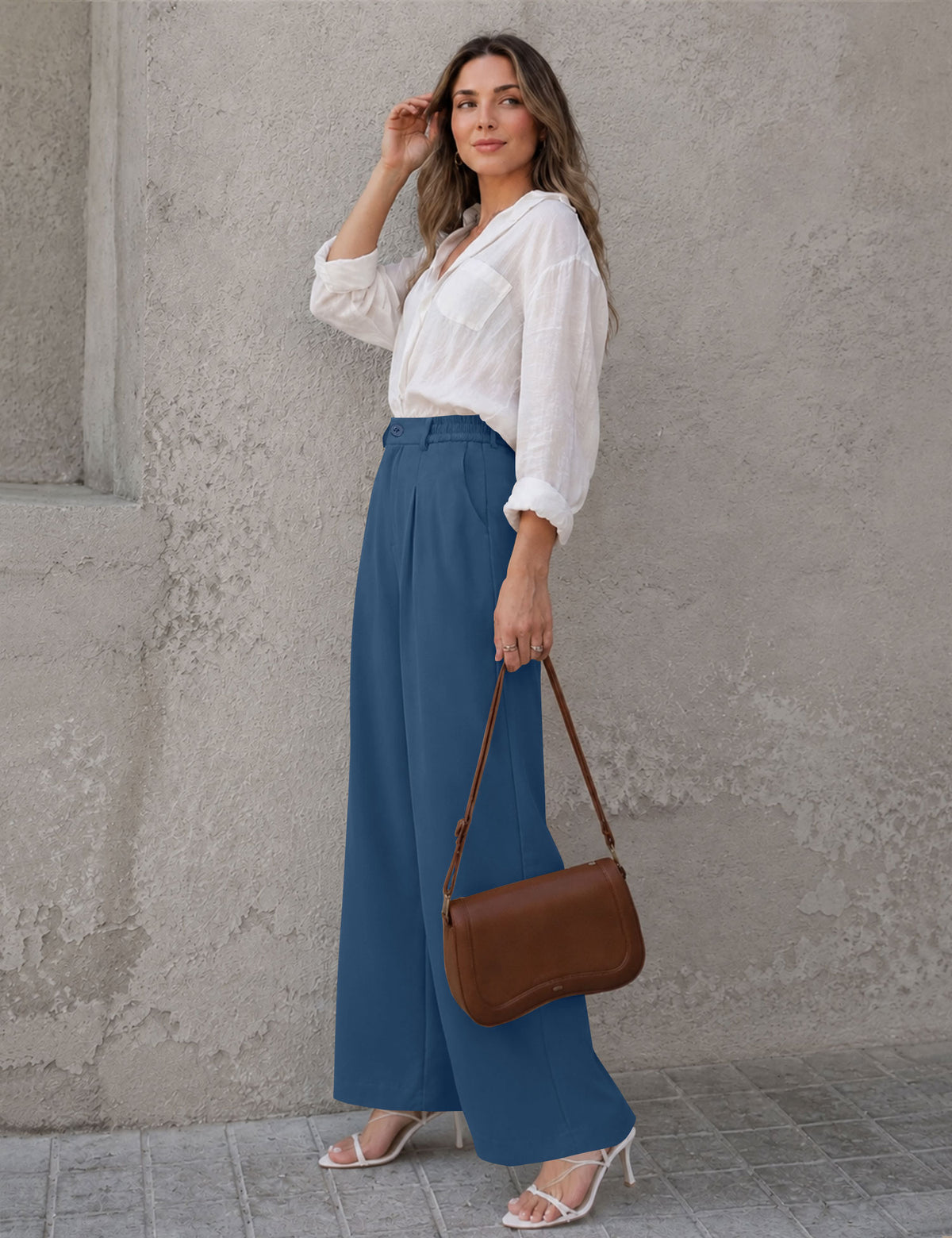 LOMON Womens Wide Leg Dress Pants 2026 Trendy Office Work Trousers
