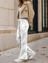 LOMON Wide Leg Sweatpants Women Fleece Fall Spring Sweat Pants