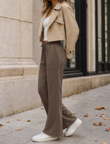 LOMON Wide Leg Sweatpants Women Fleece Fall Spring Sweat Pants