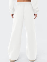 LOMON Women's Sweatpants Wide Leg Fleece Lined Sweat Pants Spring Winter Clothes 2026 Baggy Drawstring Joggers with Pockets