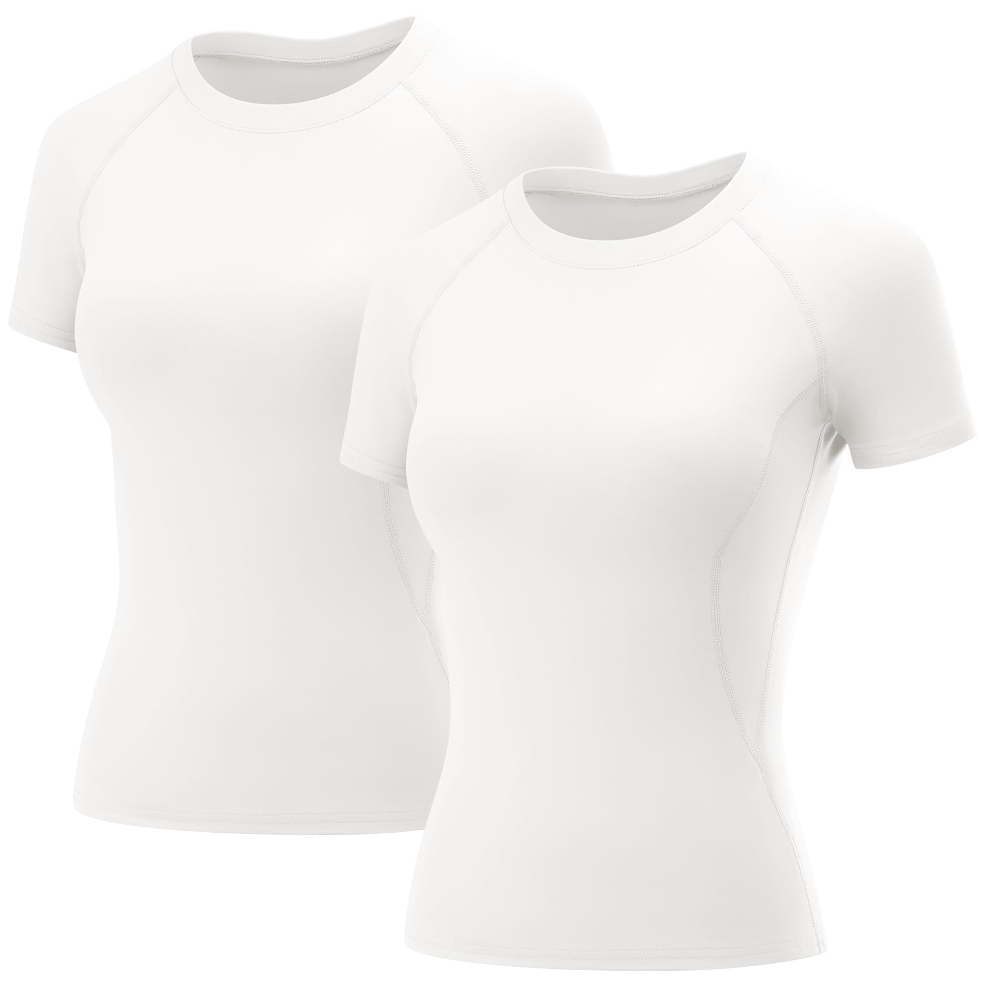LOMON Womens Workout Tops Short Sleeve Raglan Athletic Shirts Yoga Gym Crewneck Quick Dry Tshirts