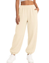 LOMON Sweatpants Women Fleece Joggers Wide Leg Sweat Pants Baggy Gym Sweatpant Winter Spring Drawstring Clothes with Pockets