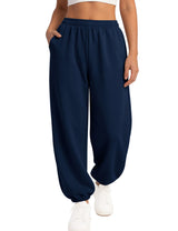 LOMON Sweatpants Women Fleece Joggers Wide Leg Sweat Pants Baggy Gym Sweatpant Winter Spring Drawstring Clothes with Pockets