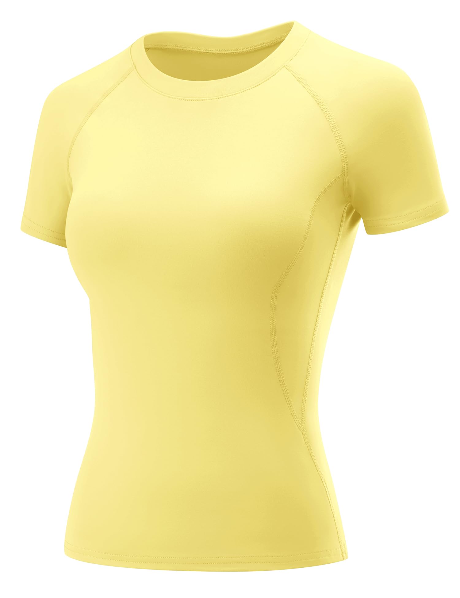 LOMON Womens Workout Tops Short Sleeve Raglan Athletic Shirts Yoga Gym Crewneck Quick Dry Tshirts