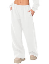 LOMON Wide Leg Sweatpants Women Fleece Sweat Pants Fall Spring Clothes 2026 Teen Girl Baggy Jogger Sweatpant with Pockets