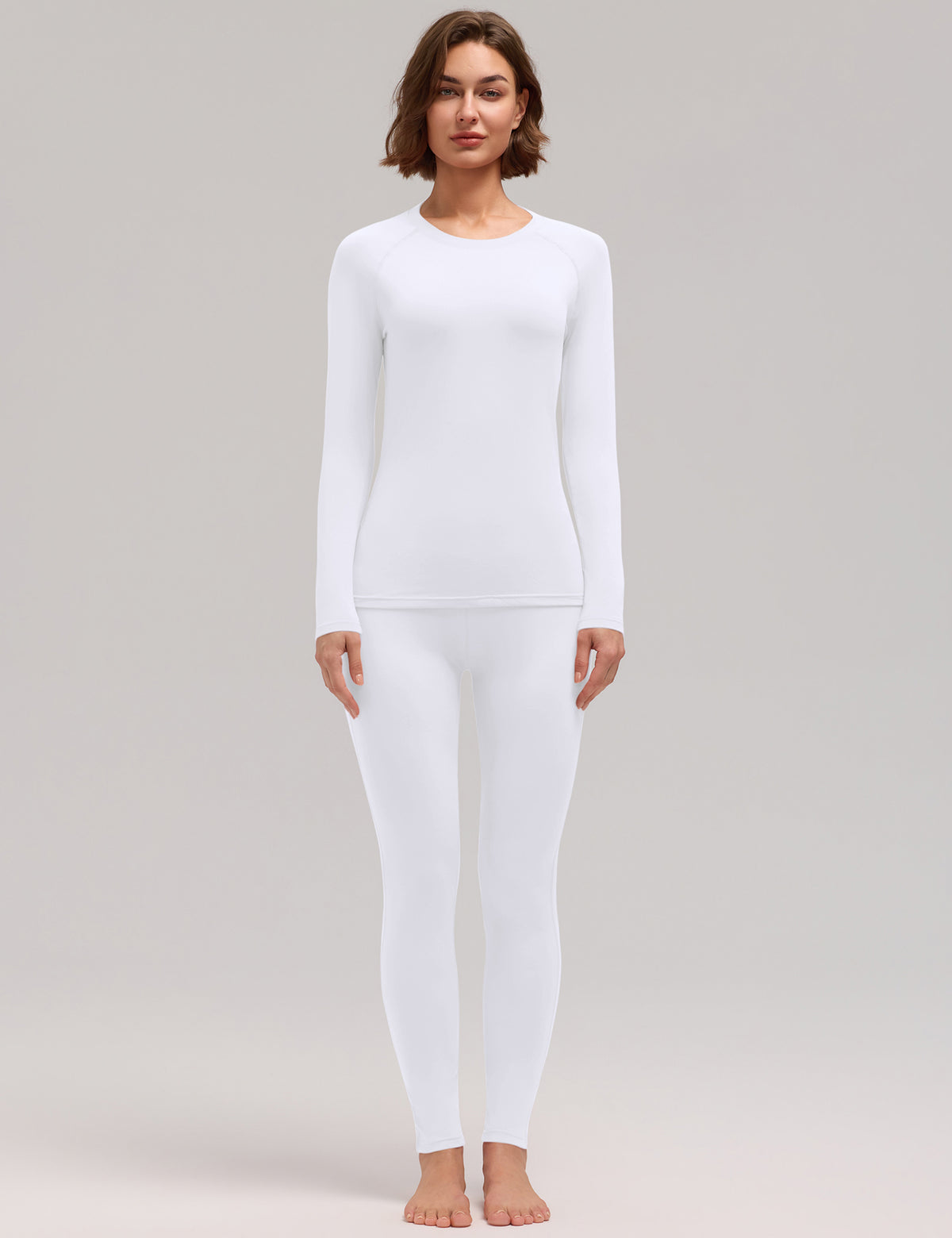 LOMON Womens Thermal Underwear Winter Fleece Lined 2 Piece Sets Base Layer