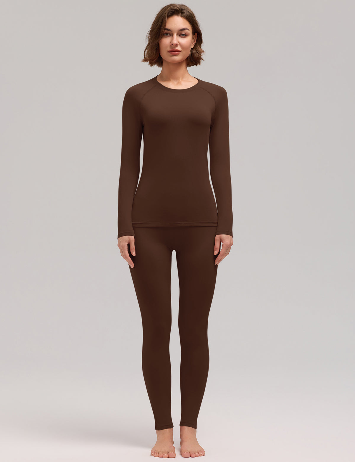 LOMON Womens Thermal Underwear Winter Fleece Lined 2 Piece Sets Base Layer