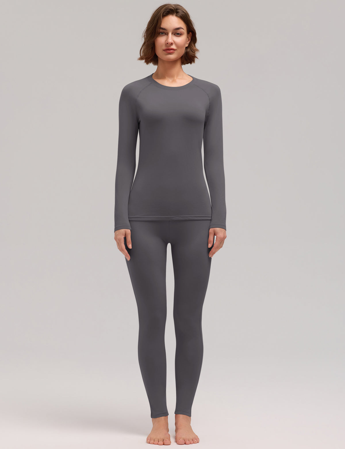 LOMON Womens Thermal Underwear Winter Fleece Lined 2 Piece Sets Base Layer