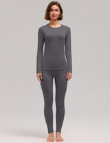 LOMON Womens Thermal Underwear Winter Fleece Lined 2 Piece Sets Base Layer