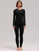 LOMON Womens Thermal Underwear Winter Fleece Lined 2 Piece Sets Base Layer