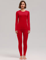 LOMON Womens Thermal Underwear Winter Fleece Lined 2 Piece Sets Base Layer