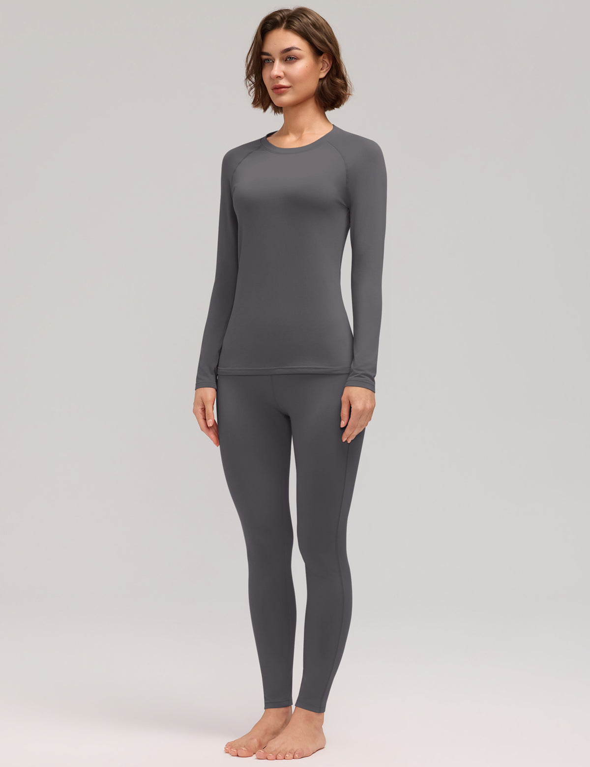 LOMON Womens Thermal Underwear Winter Fleece Lined 2 Piece Sets Base Layer
