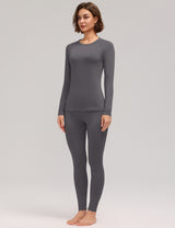 LOMON Womens Thermal Underwear Winter Fleece Lined 2 Piece Sets Base Layer