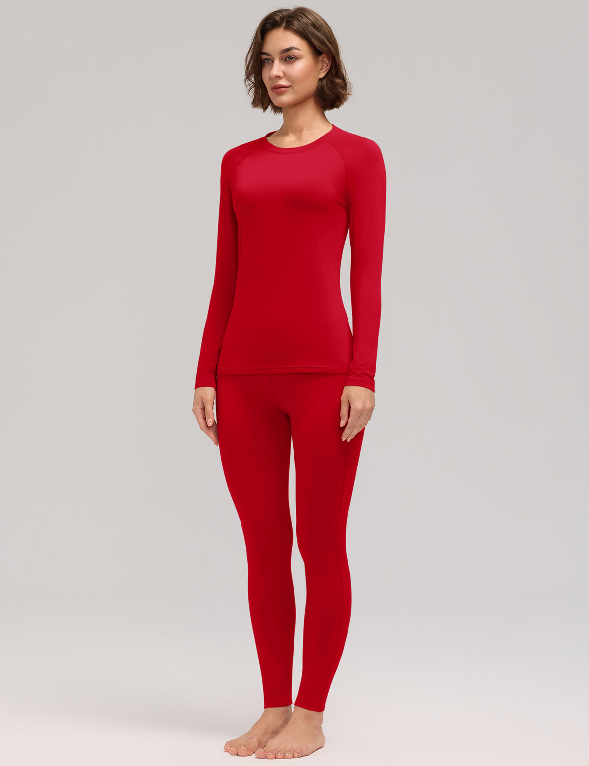 LOMON Womens Thermal Underwear Winter Fleece Lined 2 Piece Sets Base Layer
