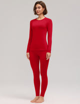 LOMON Womens Thermal Underwear Winter Fleece Lined 2 Piece Sets Base Layer