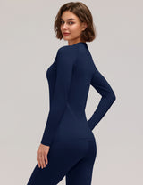 LOMON Womens Thermal Underwear Winter Fleece Lined 2 Piece Sets Base Layer