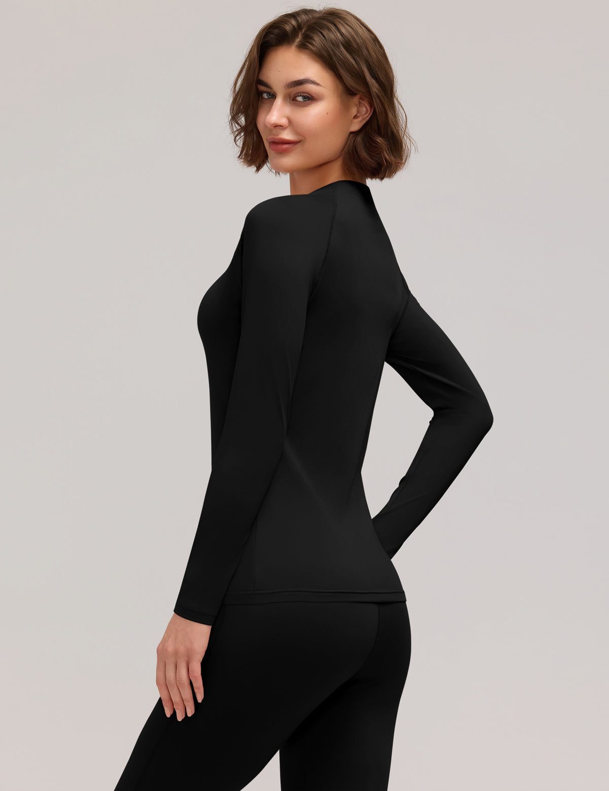 LOMON Womens Thermal Underwear Winter Fleece Lined 2 Piece Sets Base Layer