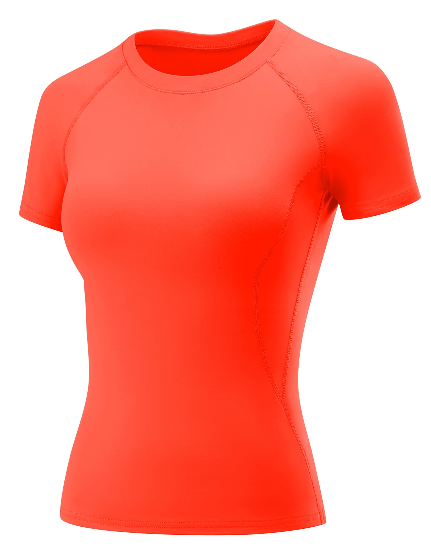 LOMON Womens Workout Tops Short Sleeve Raglan Athletic Shirts Yoga Gym Crewneck Quick Dry Tshirts