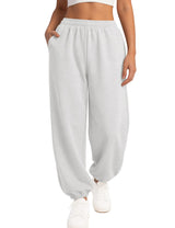 LOMON Sweatpants Women Fleece Joggers Wide Leg Sweat Pants Baggy Gym Sweatpant Winter Spring Drawstring Clothes with Pockets