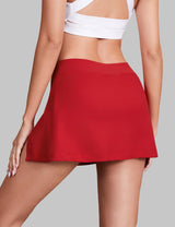 LOMON Mini Skirts for Women with Shorts Underneath Stretchy Bodycon Side Slit Sexy Y2K Club Date Night Going Out Outfits
