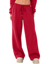 LOMON Women's Sweatpants Wide Leg Fleece Lined Sweat Pants Spring Winter Clothes 2026 Baggy Drawstring Joggers with Pockets
