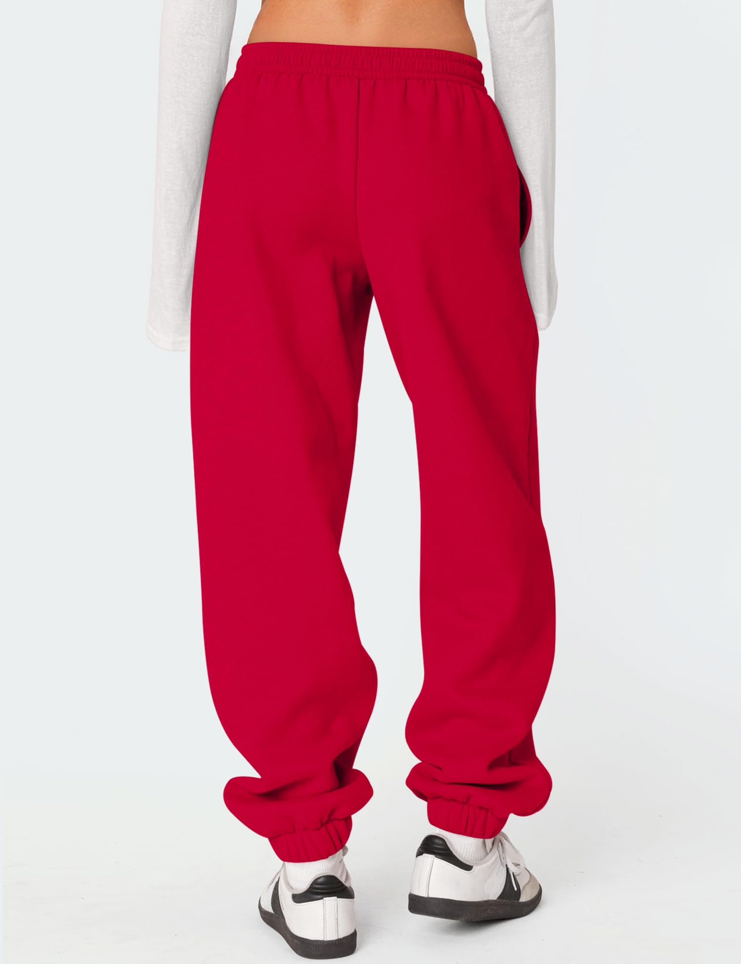 LOMON Sweatpants Women Fleece Joggers Wide Leg Sweat Pants Baggy Gym Sweatpant Winter Spring Drawstring Clothes with Pockets