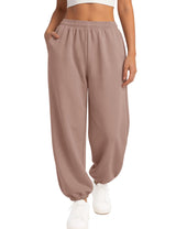LOMON Sweatpants Women Fleece Joggers Wide Leg Sweat Pants Baggy Gym Sweatpant Winter Spring Drawstring Clothes with Pockets