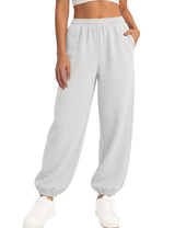 LOMON Sweatpants Women Fleece Joggers Wide Leg Sweat Pants Baggy Gym Sweatpant Winter Spring Drawstring Clothes with Pockets