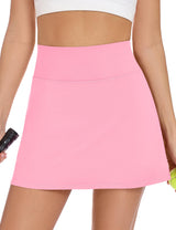 LOMON Womens Skort Mini Tennis Skirt with Pockets Shorts Golf Athletic Skirts High Waisted Stretchy Skorts Casual Workout