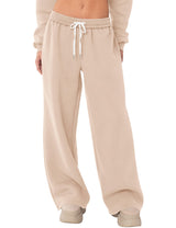 LOMON Wide Leg Sweatpants Women Fleece Sweat Pants Fall Spring Clothes 2026 Teen Girl Baggy Jogger Sweatpant with Pockets