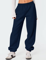 LOMON Sweatpants Women Fleece Joggers Wide Leg Sweat Pants Baggy Gym Sweatpant Winter Spring Drawstring Clothes with Pockets
