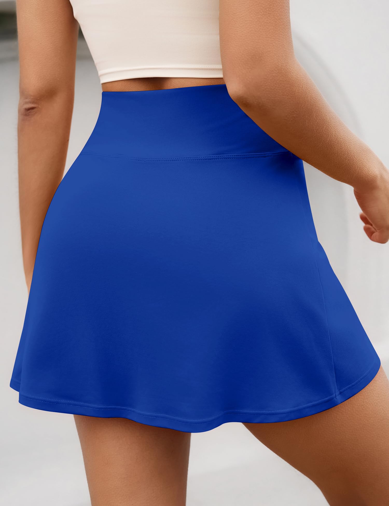 LOMON Womens Skort Mini Tennis Skirt with Pockets Shorts Golf Athletic Skirts High Waisted Stretchy Skorts Casual Workout