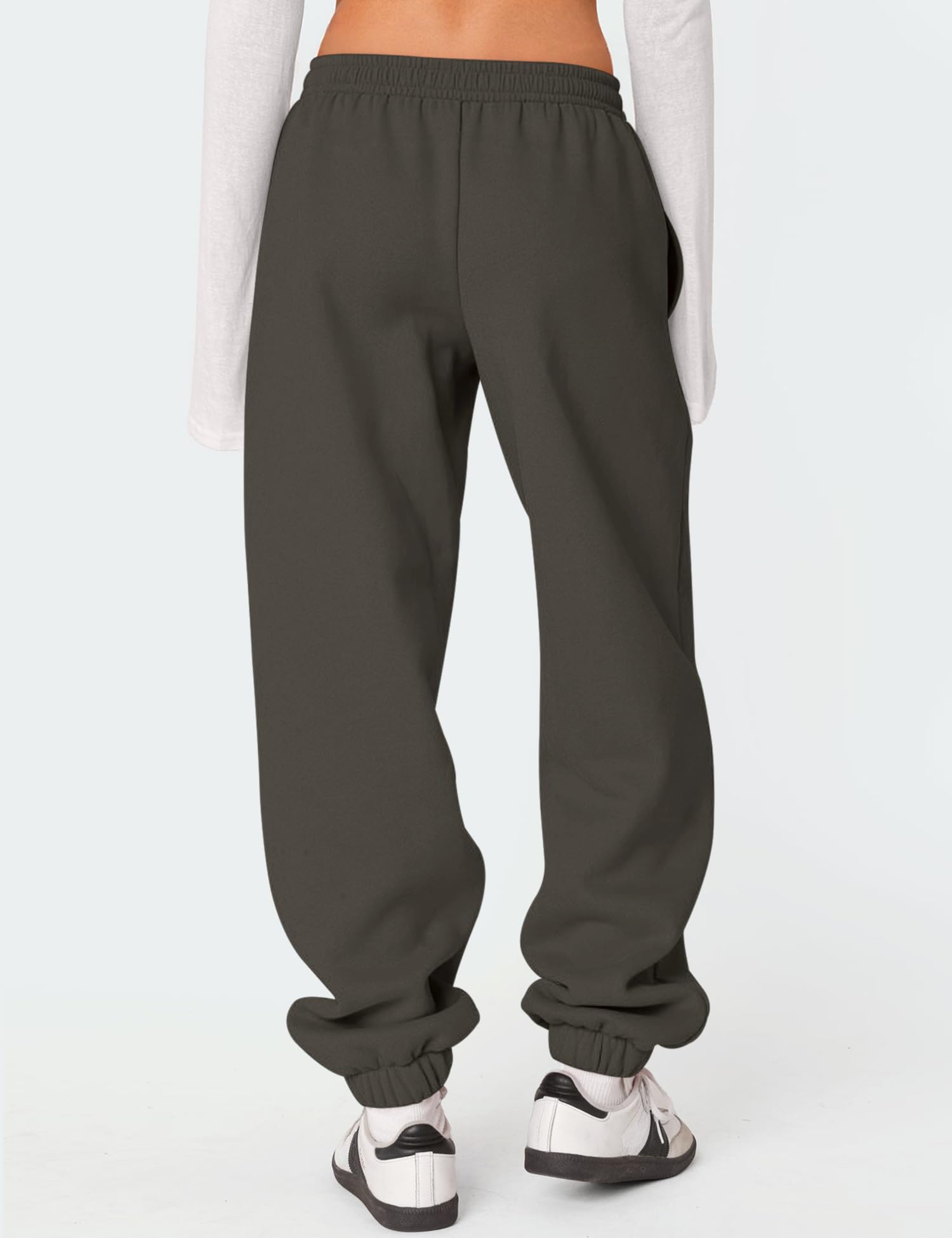 LOMON Sweatpants Women Fleece Joggers Wide Leg Sweat Pants Baggy Gym Sweatpant Winter Spring Drawstring Clothes with Pockets