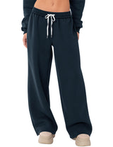 LOMON Wide Leg Sweatpants Women Fleece Sweat Pants Fall Spring Clothes 2026 Teen Girl Baggy Jogger Sweatpant with Pockets