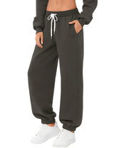 LOMON Sweatpants Women Fleece Joggers Wide Leg Sweat Pants Baggy Gym Sweatpant Winter Spring Drawstring Clothes with Pockets