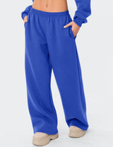 LOMON Wide Leg Sweatpants Women Fleece Sweat Pants Fall Spring Clothes 2026 Teen Girl Baggy Jogger Sweatpant with Pockets