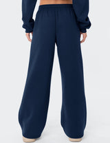LOMON Women's Sweatpants Wide Leg Fleece Lined Sweat Pants Spring Winter Clothes 2026 Baggy Drawstring Joggers with Pockets