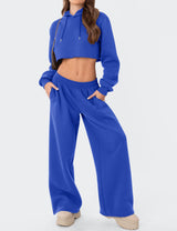 LOMON Wide Leg Sweatpants Women Fleece Sweat Pants Fall Spring Clothes 2026 Teen Girl Baggy Jogger Sweatpant with Pockets