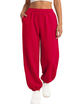 LOMON Sweatpants Women Fleece Joggers Wide Leg Sweat Pants Baggy Gym Sweatpant Winter Spring Drawstring Clothes with Pockets